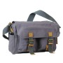 13.5 in. 100% Cotton Washed Canvas Messenger Bag C51