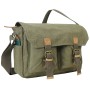 13.5 in. 100% Cotton Washed Canvas Messenger Bag C51