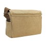 13.5 in. 100% Cotton Washed Canvas Messenger Bag C51