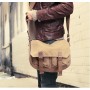 13.5 in. 100% Cotton Washed Canvas Messenger Bag C51