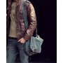 15 in. Casual Style Shoulder Messenger Bag Canvas Laptop Bag Canvas Bag C52L