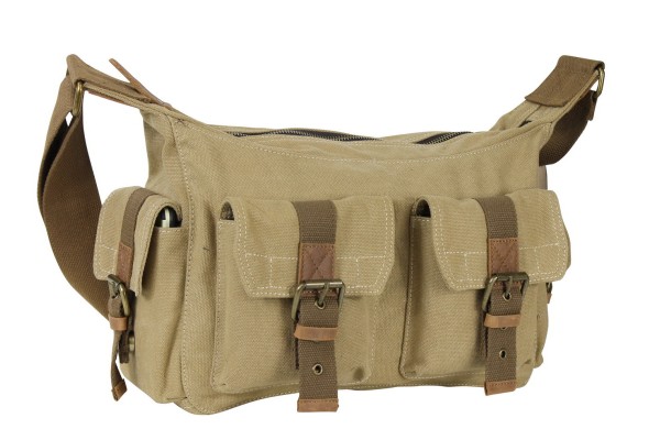 14 in.  Casual Boat Style Canvas Messegner Bag C53