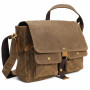 12 in. Casual Small Wax Canvas Messenger Bag C54LW 12 in. Casual Small Wax Canvas Messenger Bag C54LW