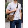12 in. Casual Small Wax Canvas Messenger Bag C54LW 12 in. Casual Small Wax Canvas Messenger Bag C54LW