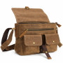 12 in. Casual Small Wax Canvas Messenger Bag C54LW 12 in. Casual Small Wax Canvas Messenger Bag C54LW