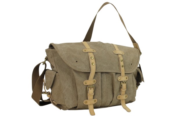 Classic 17 in. Large Casual Canvas Messenger Shoulder Bag C55