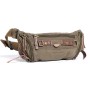 *Clearance* 11 in. Stylish Trapezium Canvas Waist Fanny Pack C83