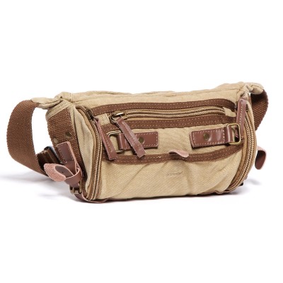 *Clearance* 11 in. Stylish Trapezium Canvas Waist Fanny Pack C83