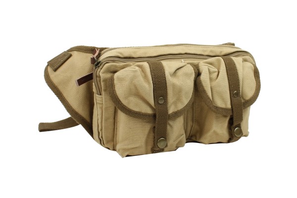 10 in. Stylish Canvas Waist Fanny Pack C84