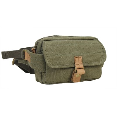 8 in. Small Stylish Canvas Waist Bag C85