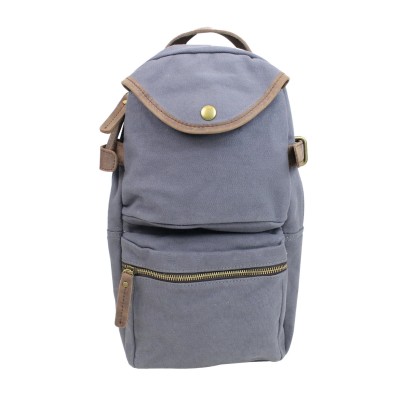 Slim Long Shape Cotton Canvas Backpack CK06