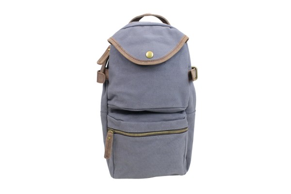 Slim Long Shape Cotton Canvas Backpack CK06