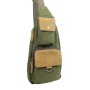 Long Shape Slide Canvas Shoulder Chest Pack CK81