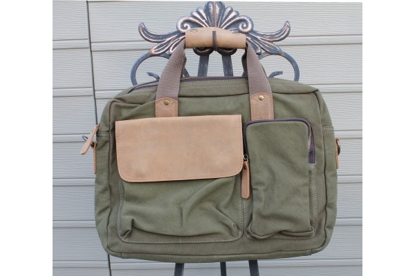 15 in. Casual Style Canvas Laptop Messenger Bag CM01