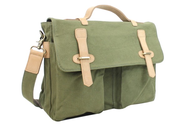 15 in. Casual Style Canvas Laptop Messenger Bag CM03