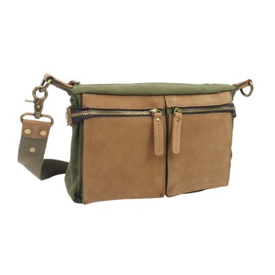 Cotton Canvas Casual Style Messenger Bag CM07