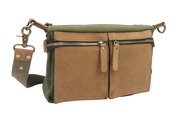 Cotton Canvas Casual Style Messenger Bag CM07