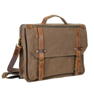 Classic Canvas Laptop Messenger Bag CM18