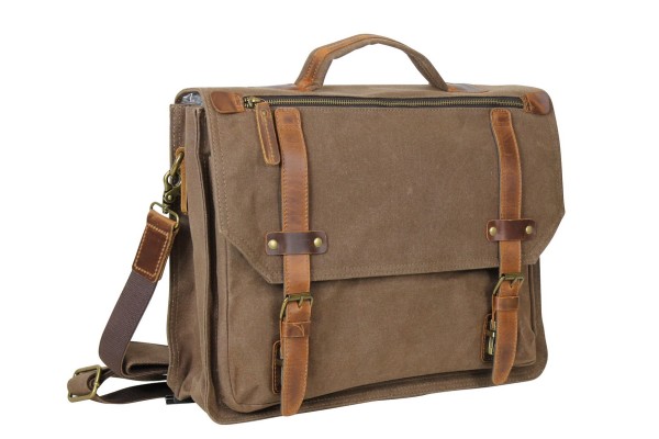 Classic Canvas Laptop Messenger Bag CM18