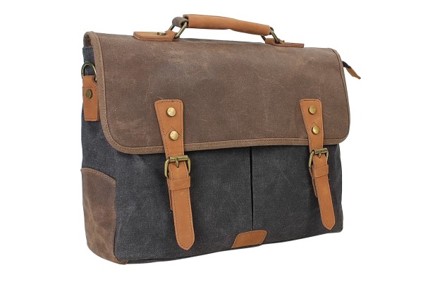 Vintage Cotton Wax Canvas Laptop Messenger Bag CM19W