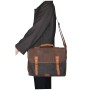 Vintage Cotton Wax Canvas Laptop Messenger Bag CM19W