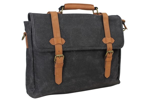 Vintage Cotton Wax Canvas Laptop Messenger Bag CM20