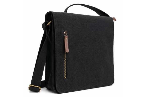 12 in Casual Canvas Messenger Bag CM25