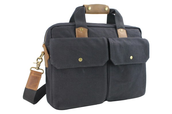 15 in. Casual Style Canvas Laptop Messenger Bag CM28
