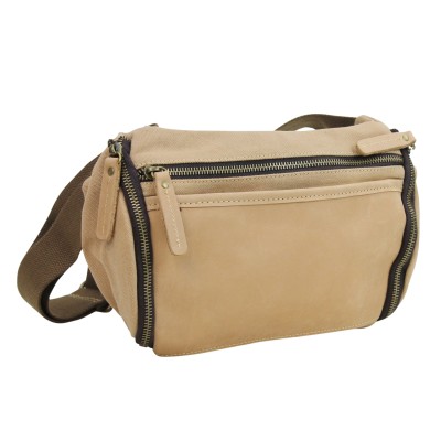 Stylish Canvas Leather Shoulder Bag CS02
