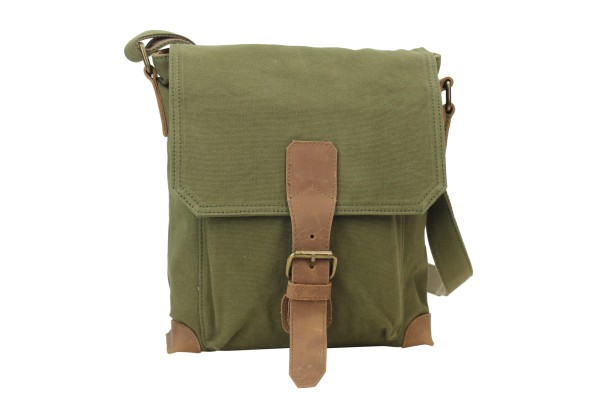 Vintage Cotton Canvas Distress Looking Shoulder Bag CS13