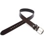 1.5" Wide Full Grain Leather Belt For Men Stainless Steel Buckle Black Brown Belt Dress Belt vegetable Tanned Leather - 05-5G-CO