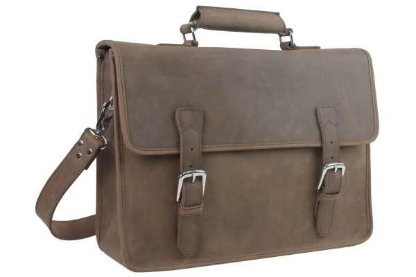 Large Full Grain Cowhide Leather Laptop Bag L05