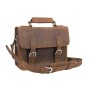  BUSHWACKER - 13 in. Medium Cowhide Leather Messenger Bag L07