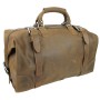 XLL 21 in. Expandable Cowhide Leather Overnight Duffle Bag L08