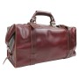 XLL 21 in. Expandable Cowhide Leather Overnight Duffle Bag L08