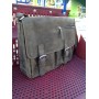 * Sale * 15 in. Cowhide Leather Casual Messenger Bag L10 Distress