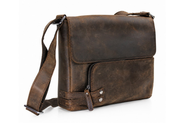 13 in. Leather Messenger Shoulder Bag L19 13 in. Leather Messenger Shoulder Bag L19