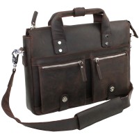 15 in. Classic Oil Tanned Cowhide Leather Bag L22