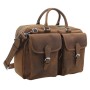 Cowhide Leather Duffle Gym Travel Tote L27