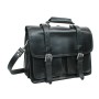 18 in. CEO Full Grain Leather Large Briefcase Backpack Travel Bag L31