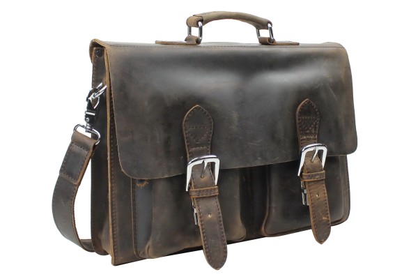 Cowhide Leather Briefcase Laptop Bag L38