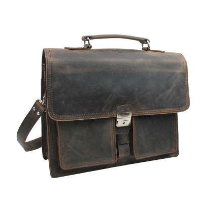 Pro Cowhide Leather Portfolio Briefcase L46