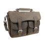 Spacious Cowhide Leather Messenger Bag L53