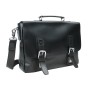 Full Grain Leather Laptop Bag with Clasp Lock L55