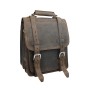 Heavy Duty  Full Leather Backpack with Front Pocket L62