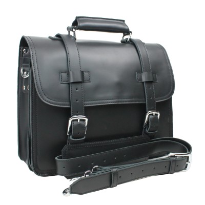 Full Leather 16 in. 3-tier Pro Leather Briefcase L63