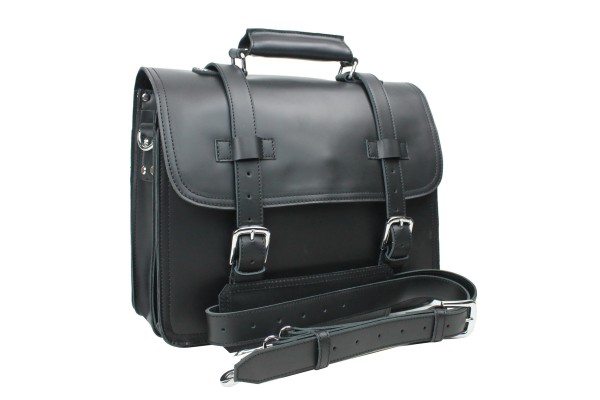 Full Leather 16 in. 3-tier Pro Leather Briefcase L63