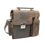 10 in. Cowhide Leather Satchel Shoulder iPad Bag L71