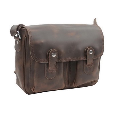 13 in. Oil Tanned Cowhide Leather Satchel L80