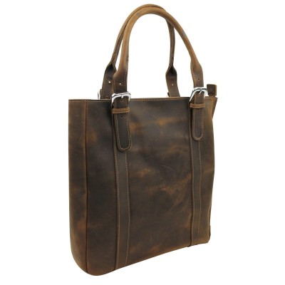 13.5 in. Classic Leather Shoulder Bag L81